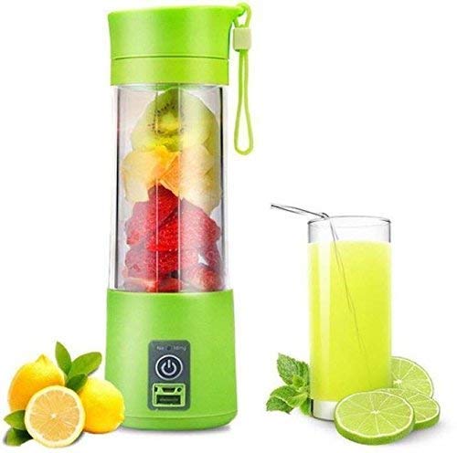 Portable USB Juicer Blender 380ml Bottle with Rechargeable Powerbank & USB Cable