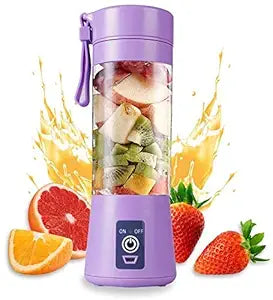 Portable USB Juicer Blender: Machine for Mixing, Grinding, and Blending All Fruits - Electric Mixer Grinder with Juicer Bottle